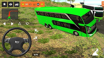2025 new coach bus simulator 💥 || indonesia bus simulator part-239 #bus #game #simulator #comman  