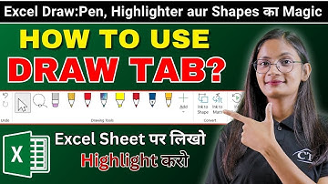 Draw Tab in MS Excel | How to Use Draw Tab in MS Excel? | Computer Tech Academy
