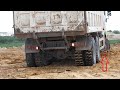 Supreme SHACMAN Truck Unloading Soil In Extremely Condition