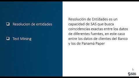 SAS Visual Investigator Panama Papers
