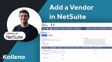NetSuite Tutorial  |  How to add a vendor in NetSuite