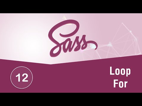 Learn SASS In Arabic 2021 - #12 - Loop - For