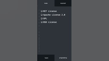 Top Open Source Licenses P1  I am not a lawyer. It is not legal advice.