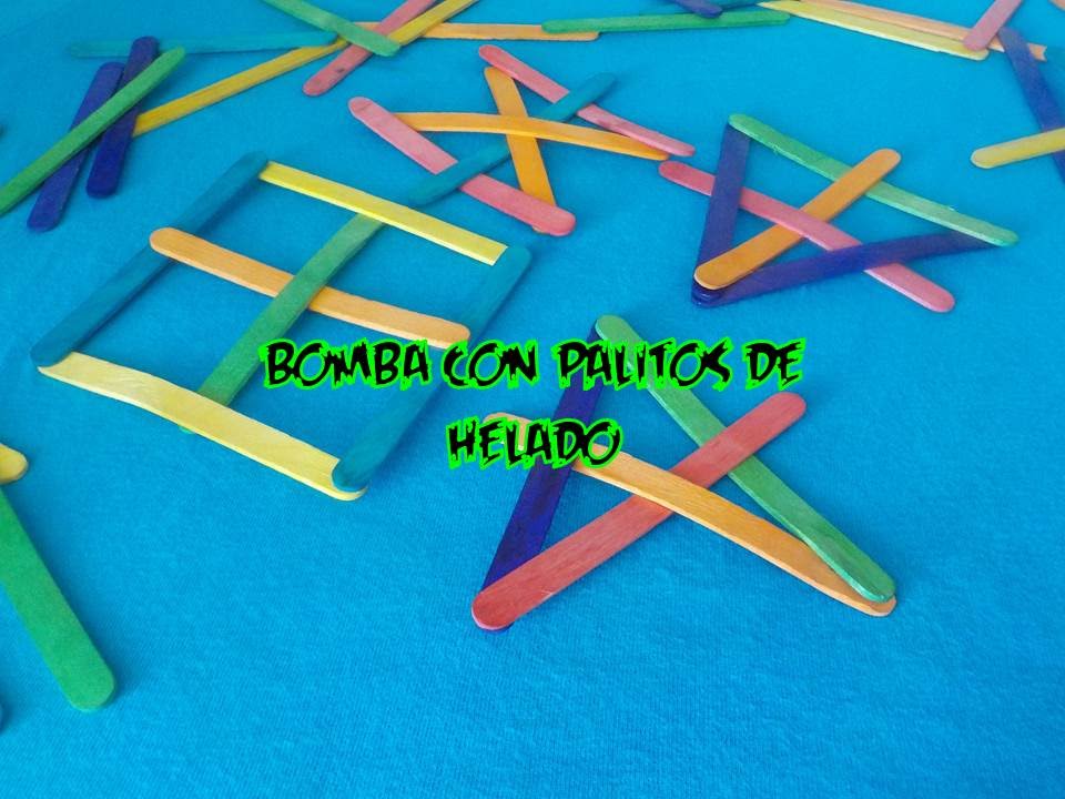 Como Hacer Una Bomba Con Palitos De Helado | Super Fácil