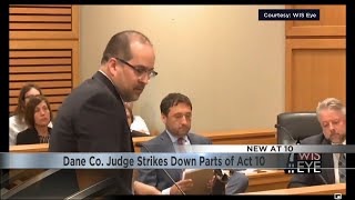 State lawmakers react to Dane County judge striking down parts of Act 10