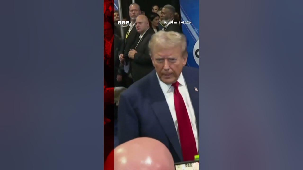 Donald Trump was also asked about Taylor Swift’s endorsement of Kamala Harris. #USElection #BBCNews