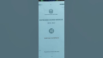 SOCIAL SCIENCE REFRESHER COURSE 10TH ANSWER KEY 🔑ENGLISH MEDIUM 🙄😑 SUBSCRIBE TO 🔔😉