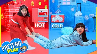 Red Hot vs Cold Blue | Fun Family Challenges for Kids | ToyStars