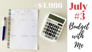 $4,986 BUDGET WITH ME | JULY 2021 | PAYCHECK BUDGETING FOR BEGINNERS