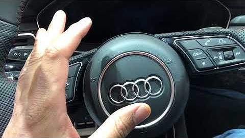 Audi A4 - How to Open Trunk