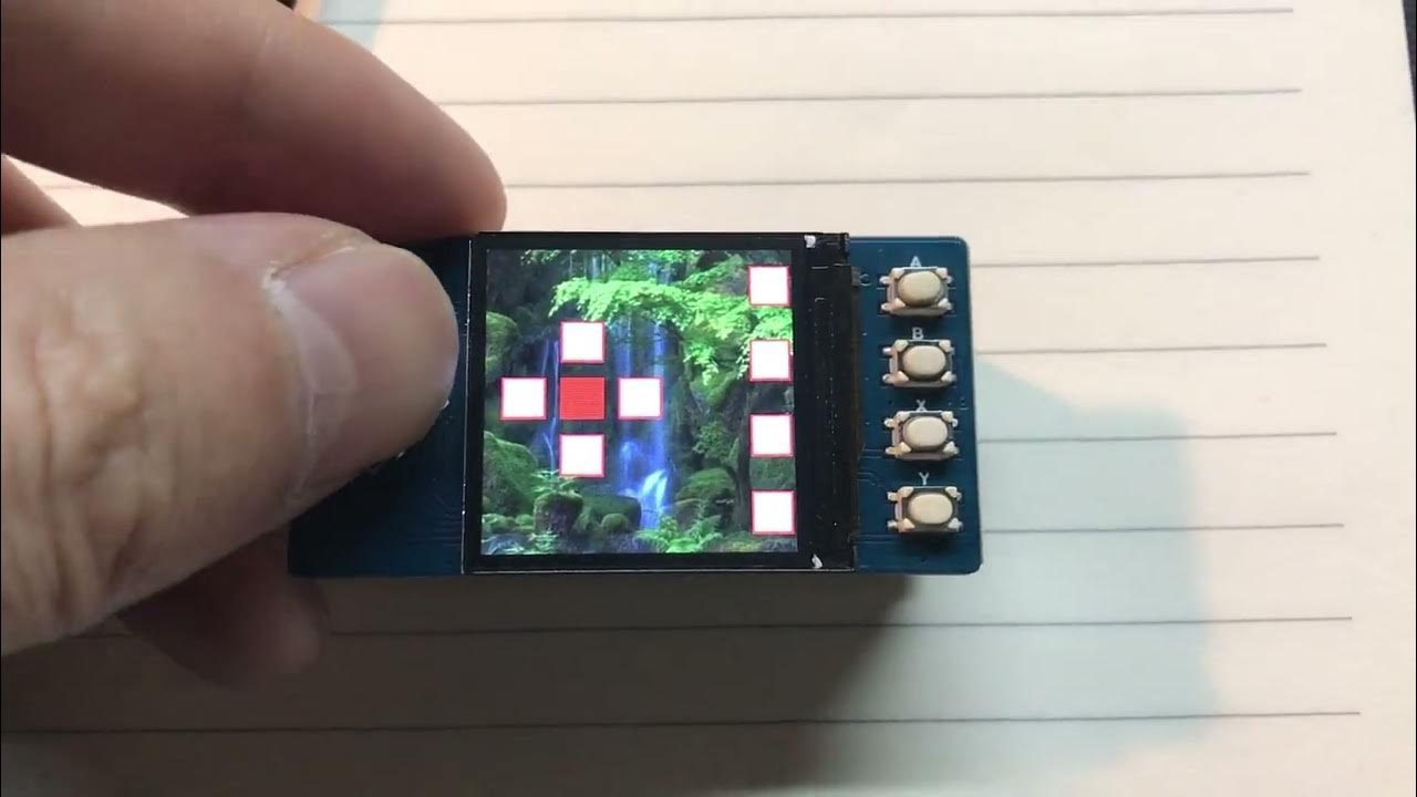 ラズベリーパイピコ:「Pico LCD 1.3」というモジュールのサンプルプログラムをビルドしてみる - YouTube