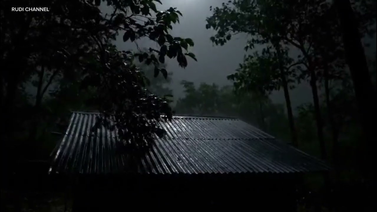 :Hujan Angin & Petir di Malam Hari 🌧️⚡ Suara Alam yang Menenangkan untuk Tidur | Rudi ASMR