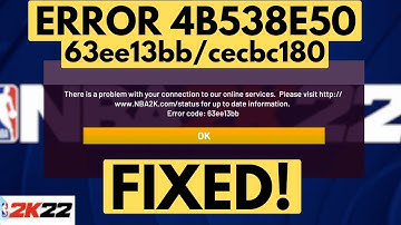 NBA 2K22 / NBA 2K24 4b538e50 | EFEAB30C |There is a problem with your connection |Servers Down