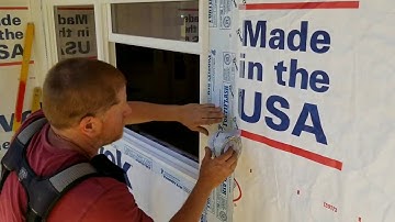 Fortiflash and Tyvek tape applied after window installation
