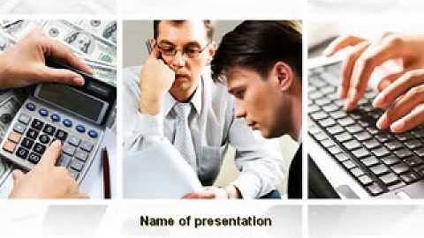 Accountant Job PowerPoint Template by PoweredTemplate.com
