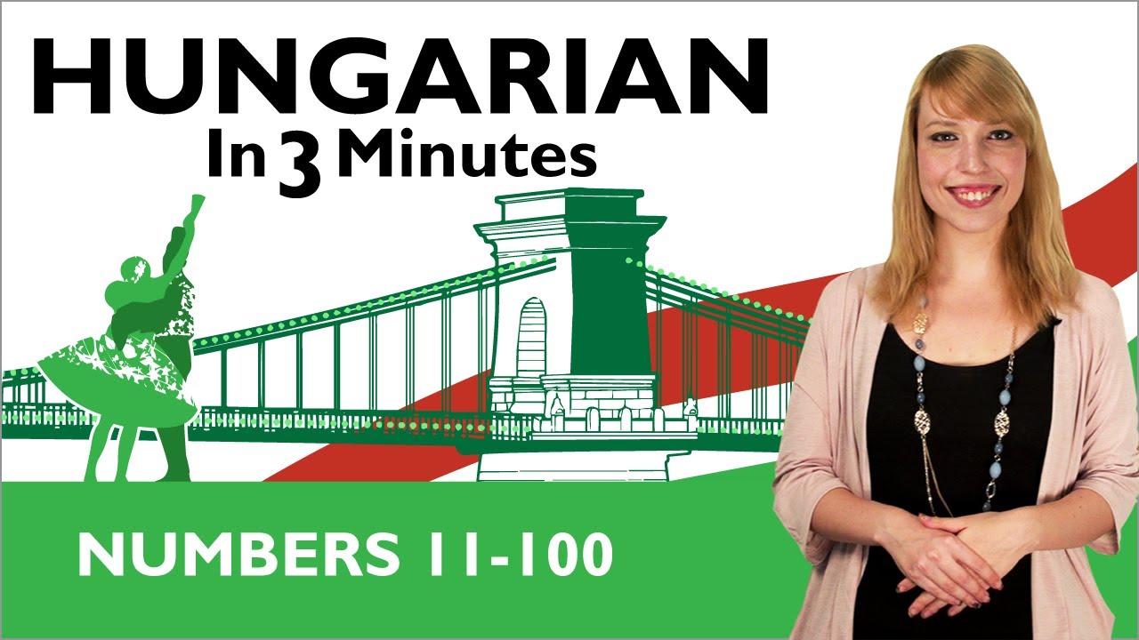 ⁣Learn Hungarian - Hungarian In Three Minutes - Numbers 11-100