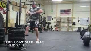 550lb & 620lb Explosive Sled Drag:Row