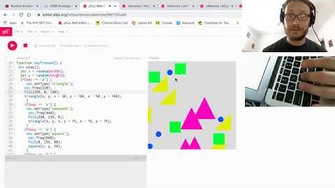 p5.js - Shapes/Osc Player - Part 3:  Adding Visuals