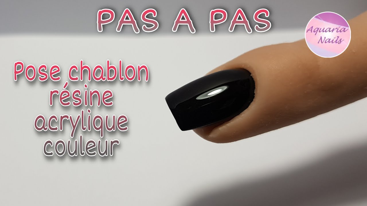 Pas à pas pose ongle résine acrylique couleur