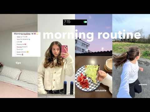 MI RUTINA DE MAÑANA (7AM)| hábitos saludables, rutina productiva, tips & motivación