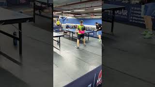 Pontaço na dupla no tênis de mesa. #cbtm #pingpong #tabletennis