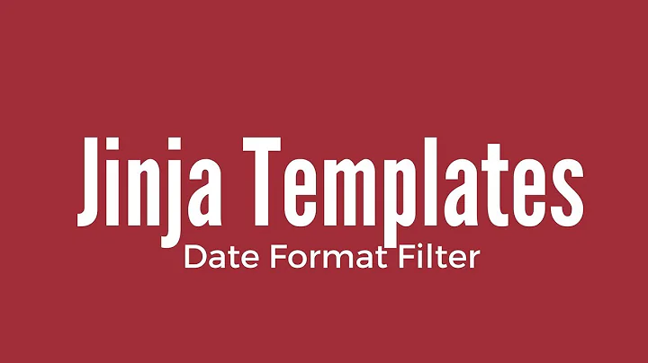 Creating a Date Filter for Jinja Templates