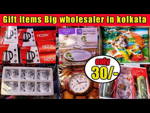 🔥 Gift Item Glassware & Household Items Wholesale Market In Kolkata | Barabazar Gift Iteam