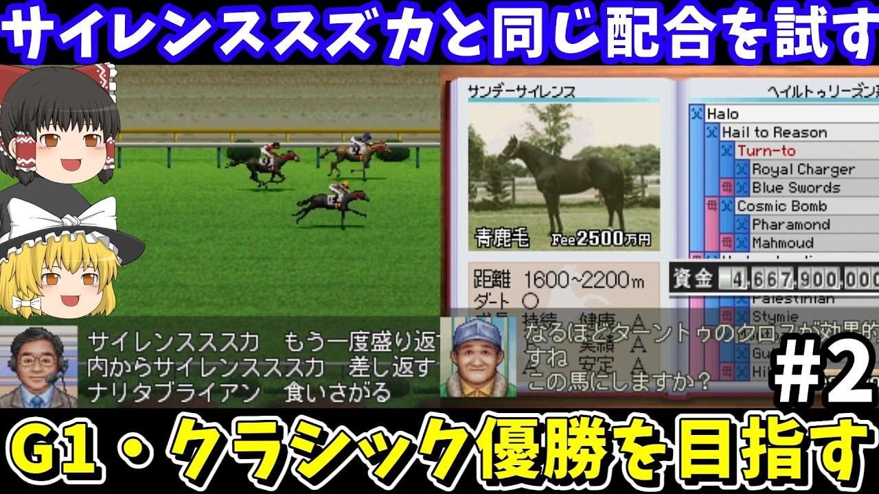 Derby Stallion 99] Trying the same breeding combination as Silence
