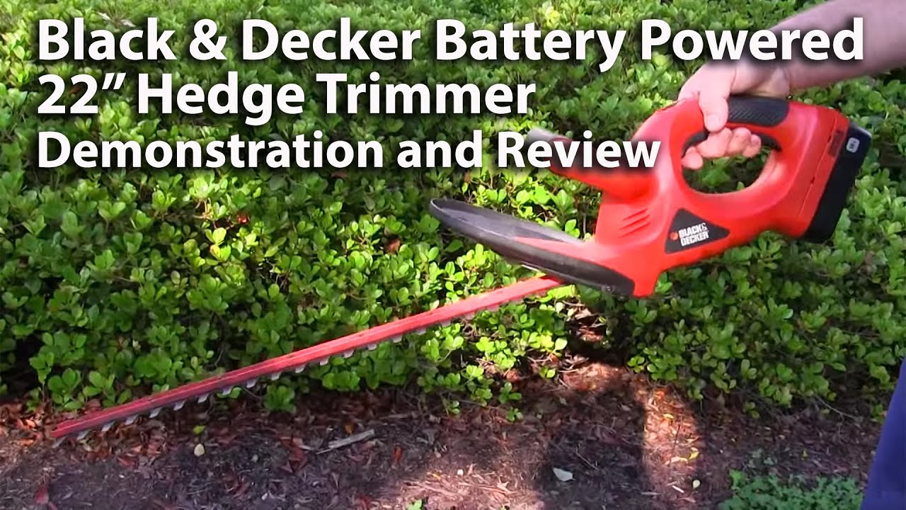 black and decker 22 inch electric hedge trimmer