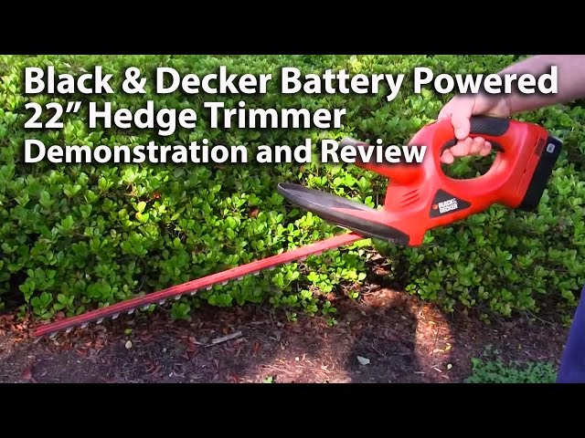 BLACK and DECKER 22 in. Hedge Trimmer review 