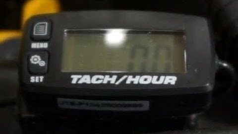 Hustler Tachometer Installation