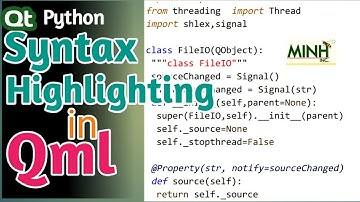 Syntax Highlighting in QML | Python Qt | Pyside6
