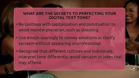 What Are The Secrets To Perfecting Your Digital Text Tone? - Everyday-Networking