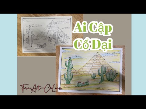 Video Vẽ Tranh Ai Cập Cổ Đại Đơn Giản với Chất Liệu màu Chì... - youtube