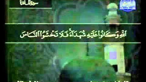سورة المائدة الشيخ محمد جبريل