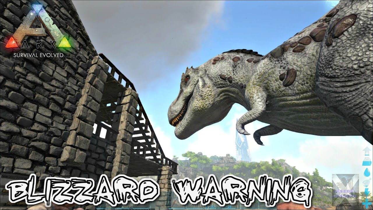 ARK: Survival Evolved #14....Blizzard Warning... - YouTube