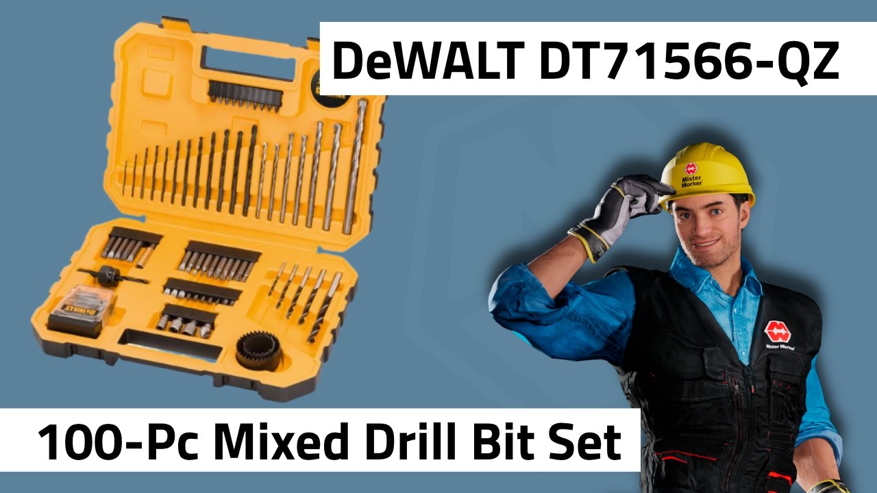 DEWALT DT71566-QZ DeWalt DT71566 QZ Mixed Drill Bit Set 100 Pcs