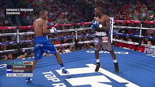 Crawford puts on show for home crowd - third-round knockouts Terence Crawford