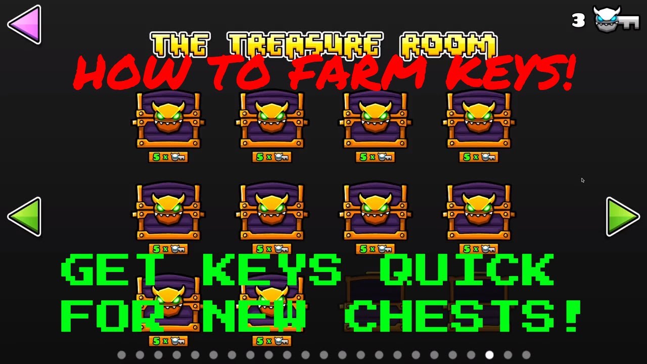 get keys in geometry dash