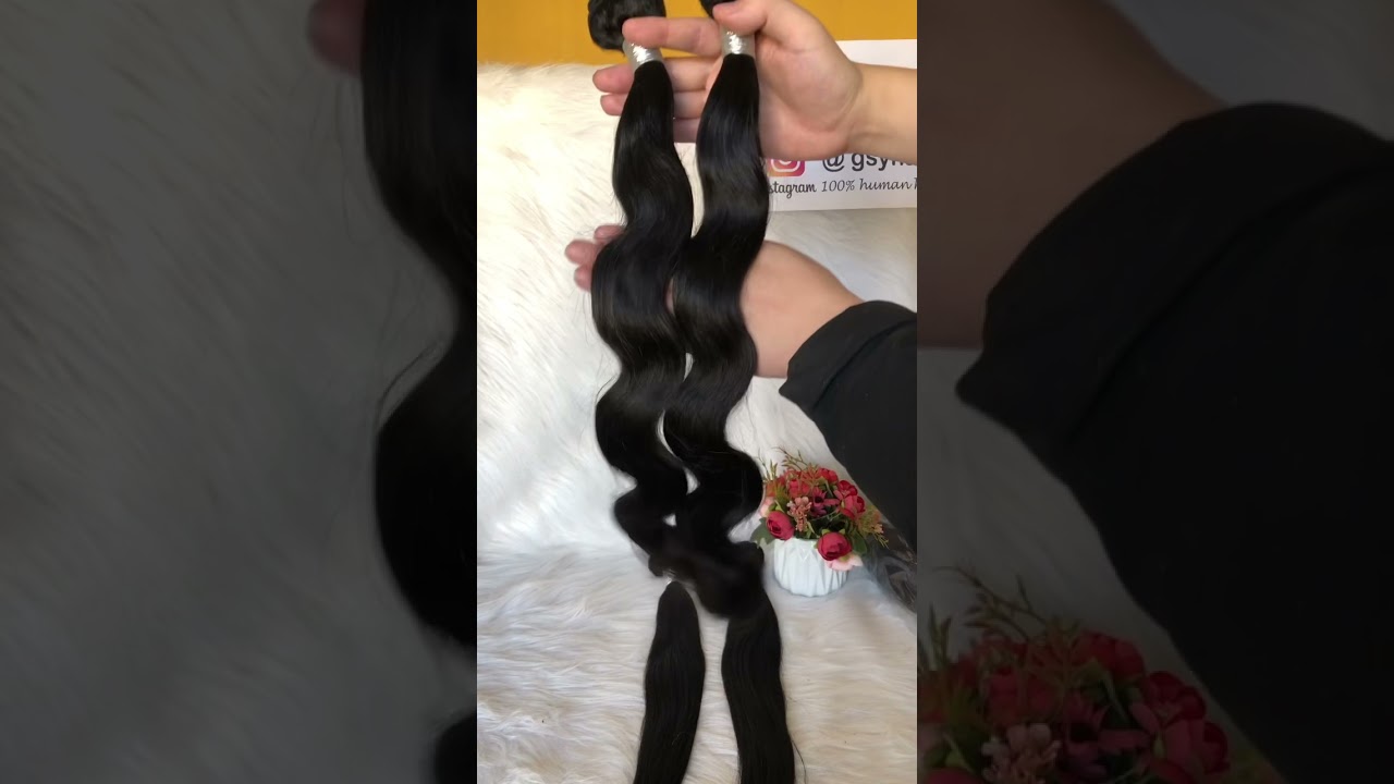 22inch body wave natural human hair bundles 