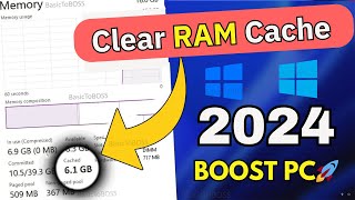How to Clear RAM Cache in Windows 10/11 (2024) | 🚀  Boost Computer Speed