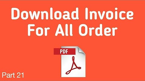 Download Invoice Of All Product using ASP.Net C# | Part 21