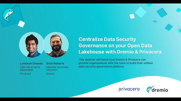 Secure Open Data Lakehouse with Dremio & Privacera: Centralize Data Governance