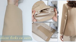 Sewing Tips | How to make a suit sleeve slit with lining | First method of sewing