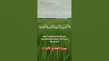 سورة المعارج الآية ٤١ #سورة_المعارج #قرآن #اكسبلور #دويتو #آيات #تيك_توك #ايات #قران_كريم #duet