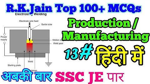 R.K.Jain Production Technology/Manufacturing Science MCQs Part 13