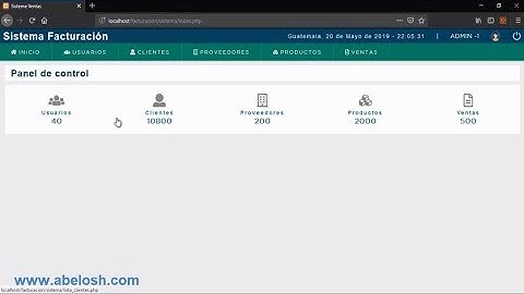 Panel de Control con HTML y CSS Parte 1 ( Sistema facturación en PHP y MySql)  - 73