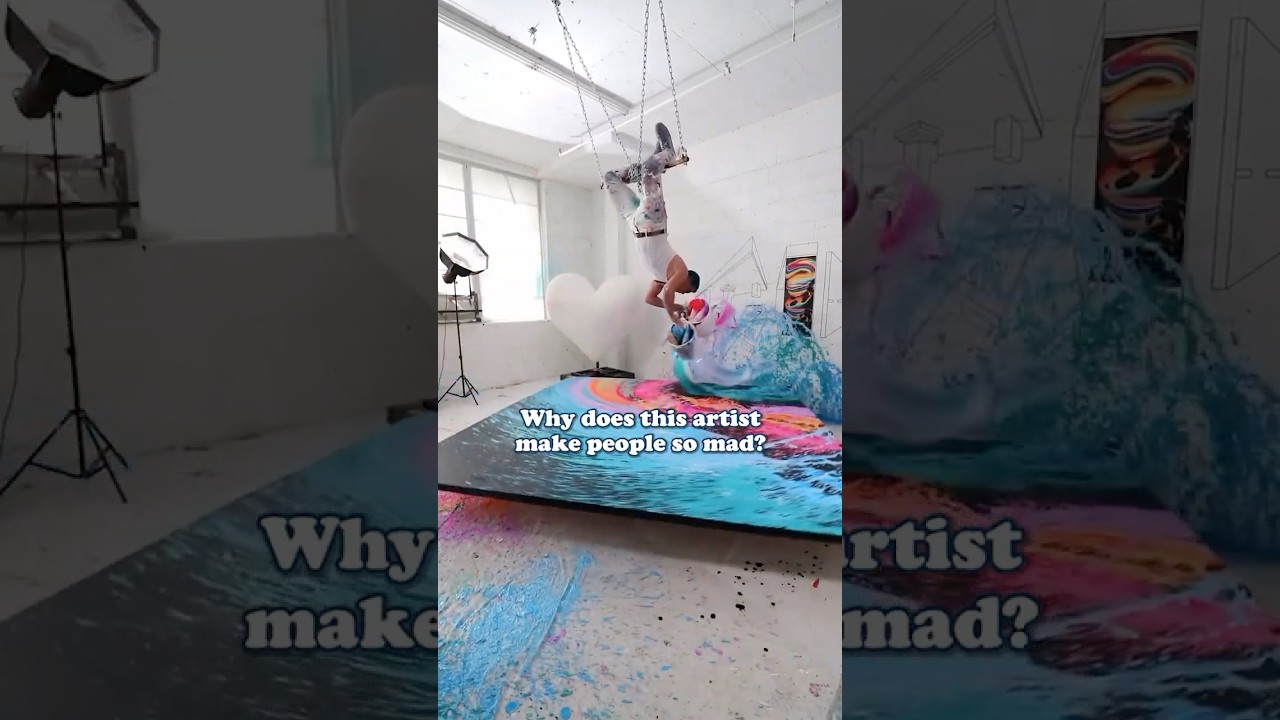Somehow, his art makes people BIG MAD Artist: Callen Schaub #artist #painting