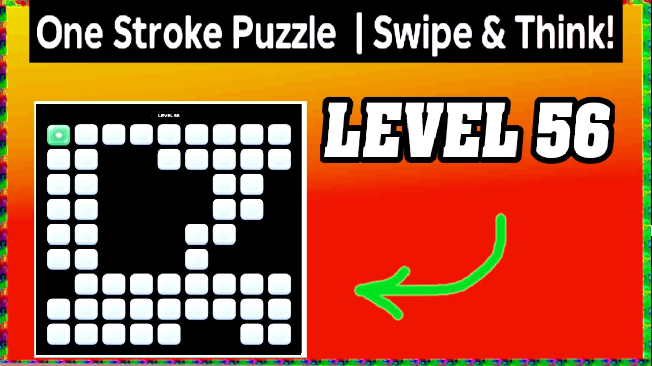 Level 56 in One Stroke Puzzle Walkthrough (Smart Strategy & Brain