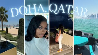 DOHA, QATAR TRAVEL VLOG | Shopping | Parasailing | Luxury cars | Restaurants